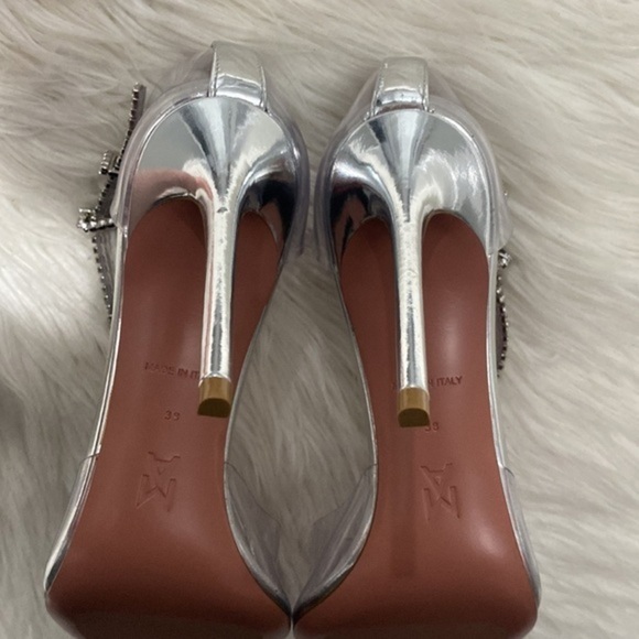 Amina Muaddi Ursina crystal embellished transparent pump size 38EU - Picture 8 of 14
